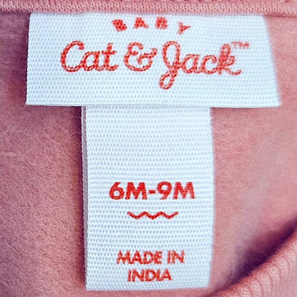 Cat & Jack Baby Fleece Sweatshirt Ribbed Joggers Outfit 6-9M NWT